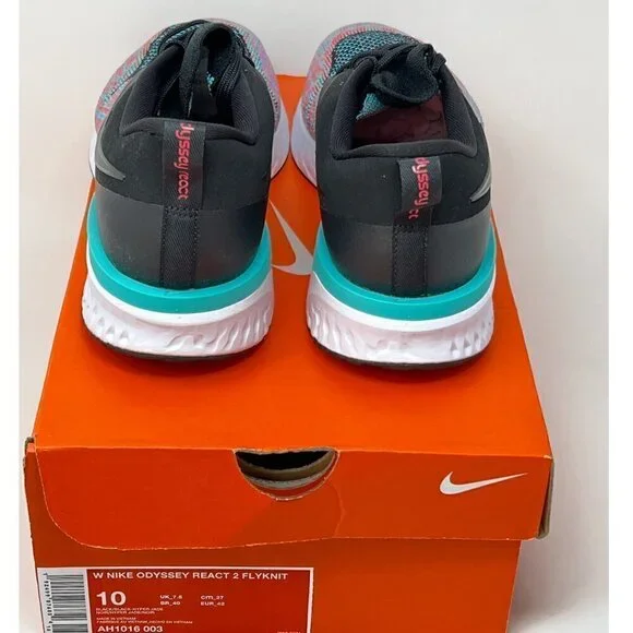 Nike Women's Odyssey React 2 Flyknit Running Shoes Size 10